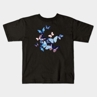 Blue Butterflies 2 Kids T-Shirt